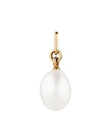 Pendant with Cultured Freshwater Baroque Pearl in 10kt Yellow Gold