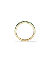 Emerald Stacker Ring in 10kt Yellow Gold