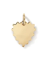 Sunray Love Heart Pendant in 10kt Yellow Gold