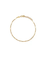 Paperclip 3 and 1 Bracelet in 10kt Yellow Gold