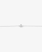 Cubic Zirconia Knot Bracelet in Sterling Silver