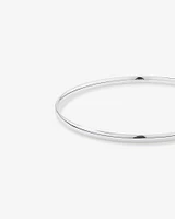3.7mm Solid Round Bangle in Sterling Silver