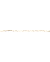 Heart Link Fancy Chain Bracelet in 10kt Yellow Gold