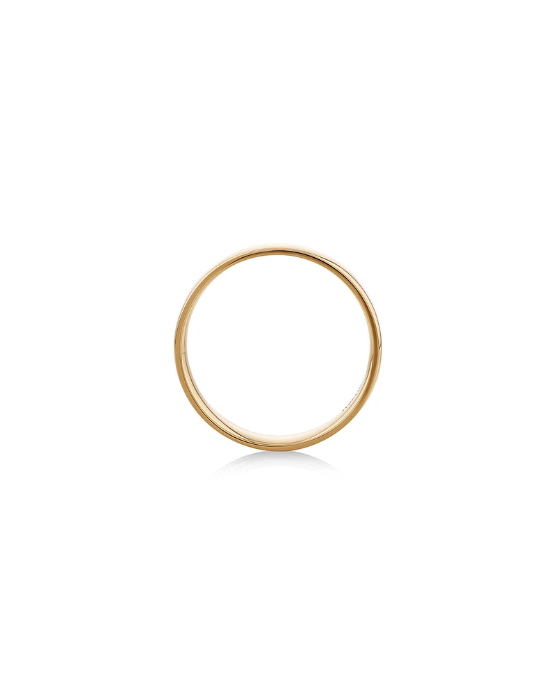 Half Round Wedding Band in 10kt Rose Gold