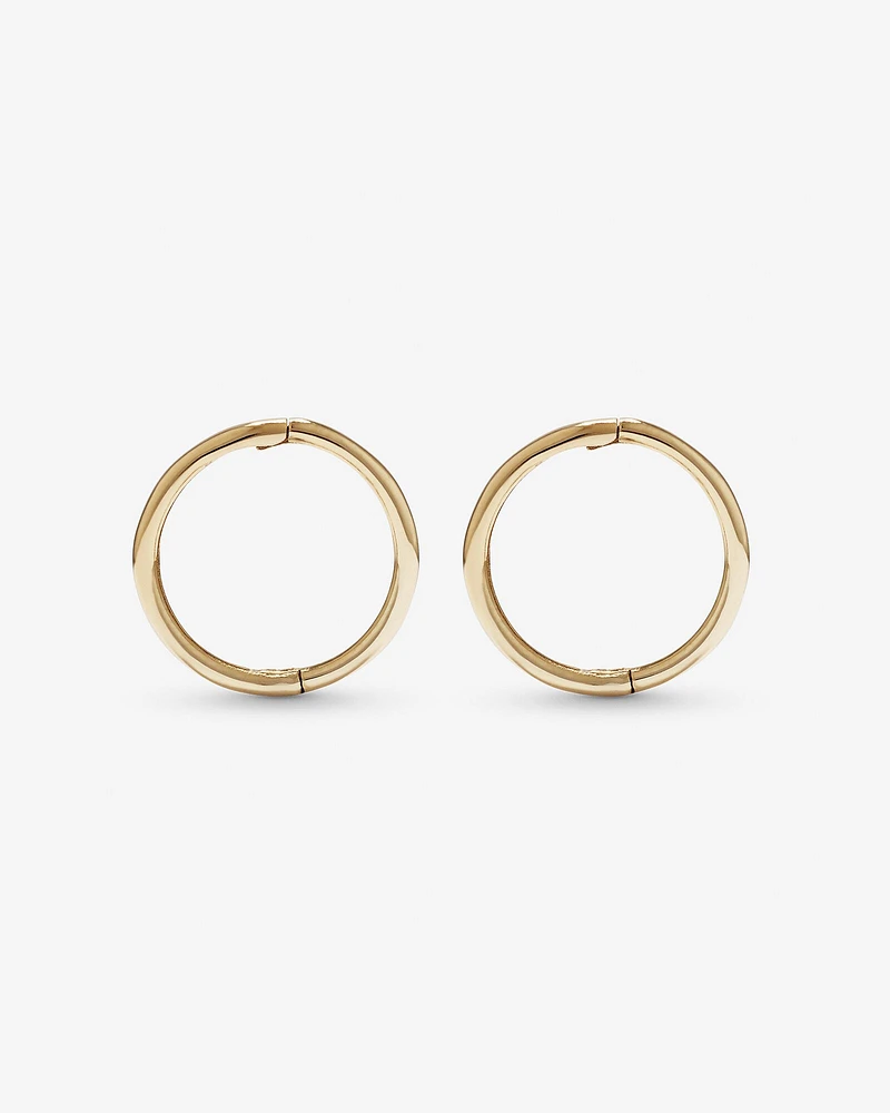 10mm Sleeper Earrings in 10kt Yellow Gold