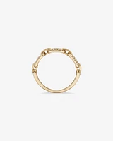 0.20 Carat TW Diamond Paperclip Ring in 10kt Yellow Gold