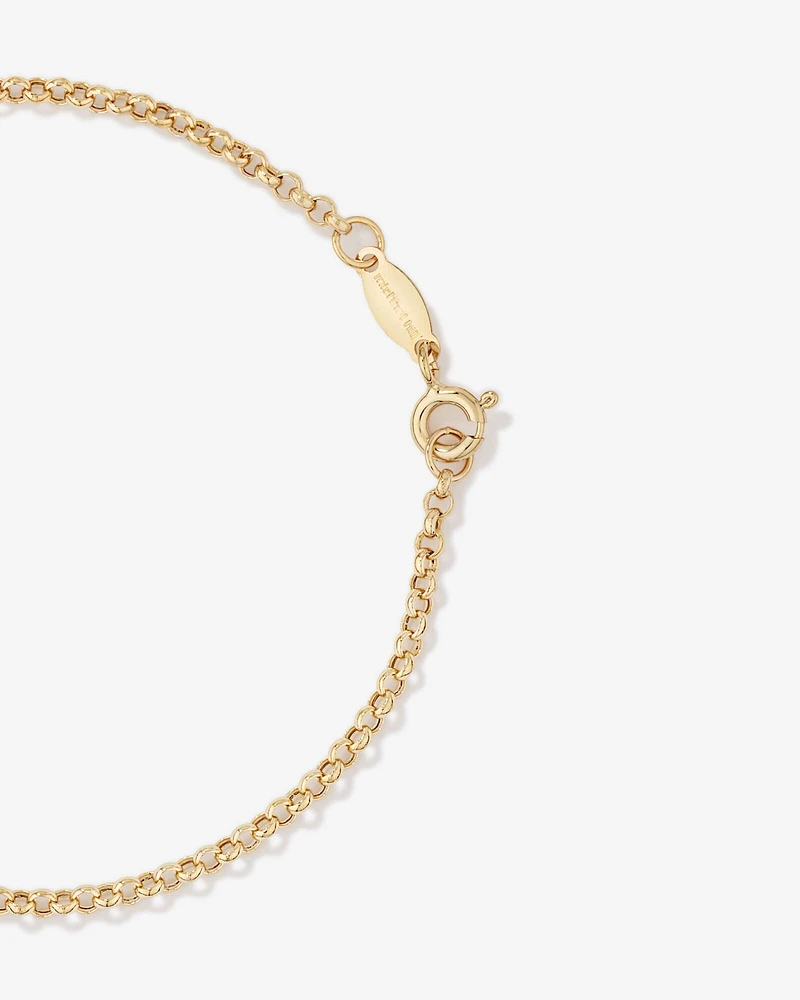 17cm (7") 2mm-2.5mm Width Hollow Belcher Bracelet in 10kt Yellow Gold