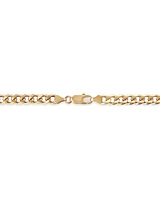 55cm (22") 6.5mm-7mm Width Solid Curb Chain in 10kt Yellow Gold