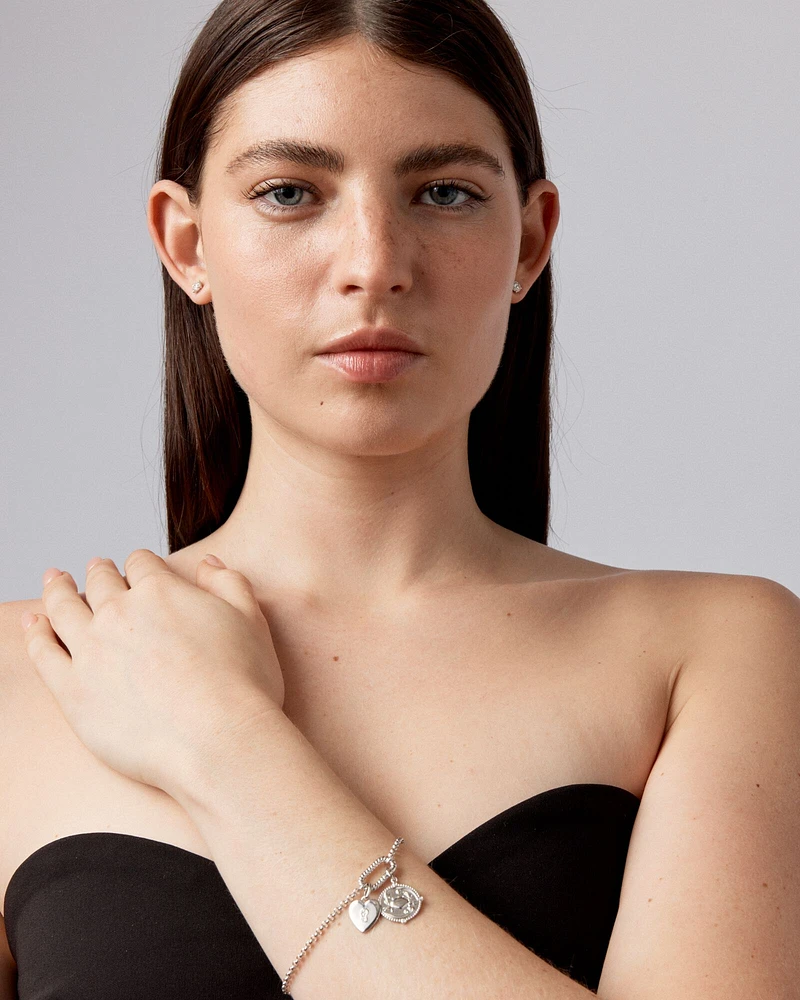 Diamond Accent Taurus Zodiac Pendant in Sterling Silver