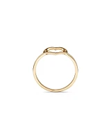 Open Heart Ring 10kt Yellow Gold