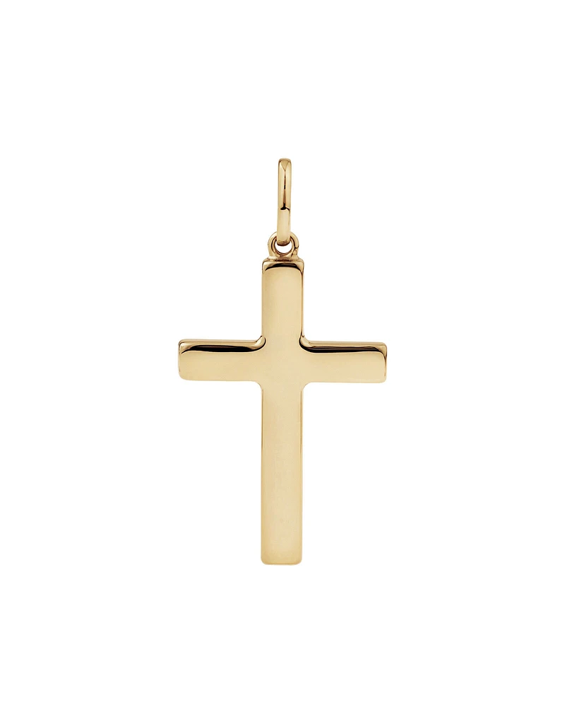 Large Cross Pendant in 10kt Yellow Gold