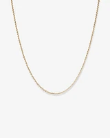 45cm (18") Hollow Belcher Chain in 10kt Yellow Gold