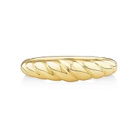 Narrow Croissant Ring in 10kt Yellow Gold