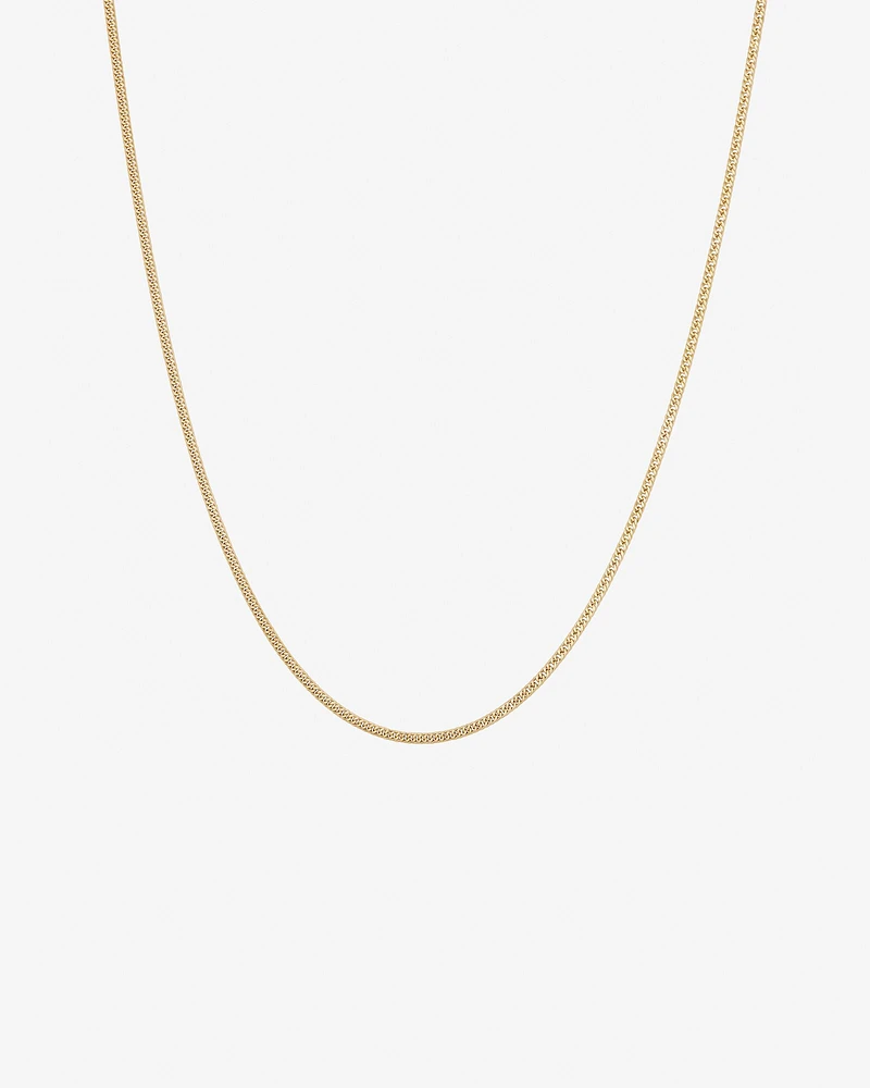 45cm (18") Double Curb Chain in 10kt Yellow Gold