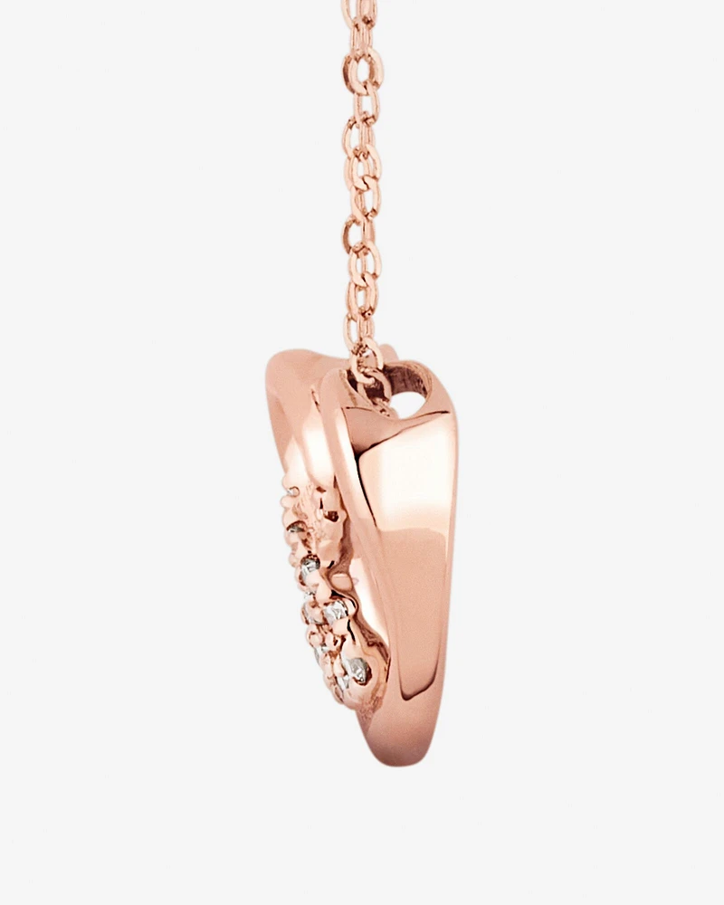 Mini Infinitas Pendant with Diamonds in 10kt Rose Gold