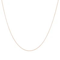 45cm (18") Box Chain in 10kt Rose Gold