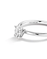 Solitaire Engagement Ring with 0.50 Carat TW of Diamonds in 18kt White Gold