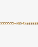 55cm (22") 6.5mm-7mm Width Solid Curb Chain in 10kt Yellow Gold