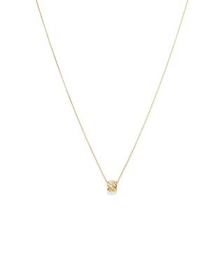 Diamond-Cut Rondell Pendant in 10kt Yellow Gold