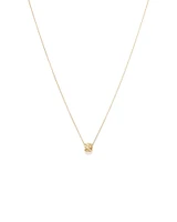 Diamond-Cut Rondell Pendant in 10kt Yellow Gold