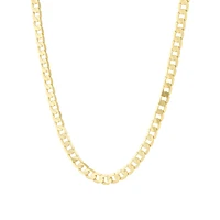 55cm (22") 6mm-6.5mm Width Curb Chain in 10kt Yellow Gold