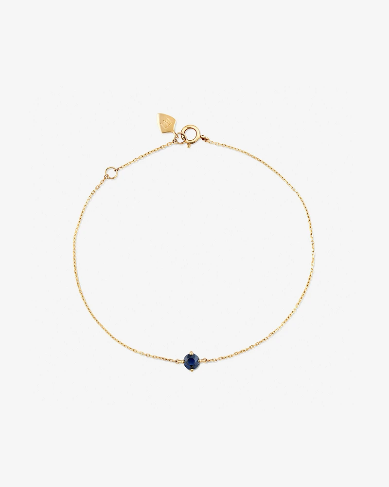 Bracelet with Sapphire in 10kt Yellow Gold