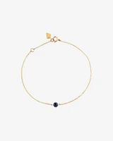 Bracelet with Sapphire in 10kt Yellow Gold