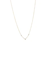 Necklace with 0.10 Carat TW of Diamonds in 10kt Yellow Gold