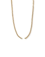 60cm (24") Large Paperclip Open Pendant Chain in 10kt Yellow Gold