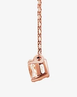 Necklace with Morganite in 10kt Rose Gold