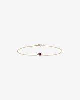 Bracelet with Amethyst in 10kt Yellow Gold