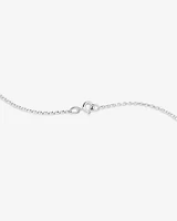 A' Initial necklace with 0.10 Carat TW of Diamonds in 10kt White Gold