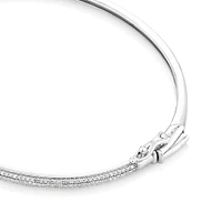 Pave Bangle with 0.50 Carat TW of Diamonds in 10kt White Gold