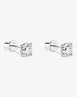 1.00 Carat TW Canadian Diamond Solitaire Stud Earrings in 18kt White Cold