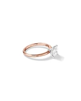 1.25 Carat TW Princess Cut Laboratory-Grown Diamond Solitaire Engagement Ring In 14kt White Gold