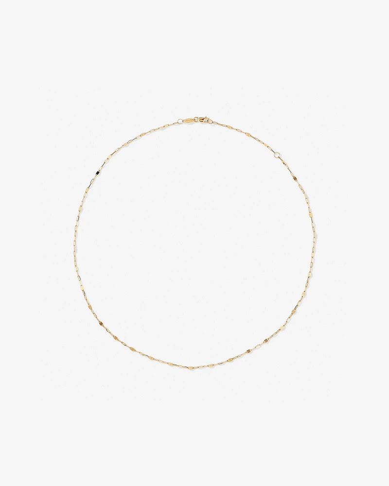 50cm (20") Oval Mirror Cable Chain in 10kt Yellow Gold