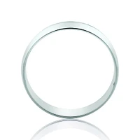 5mm Lite Half Round Wedding Band 10kt White Gold