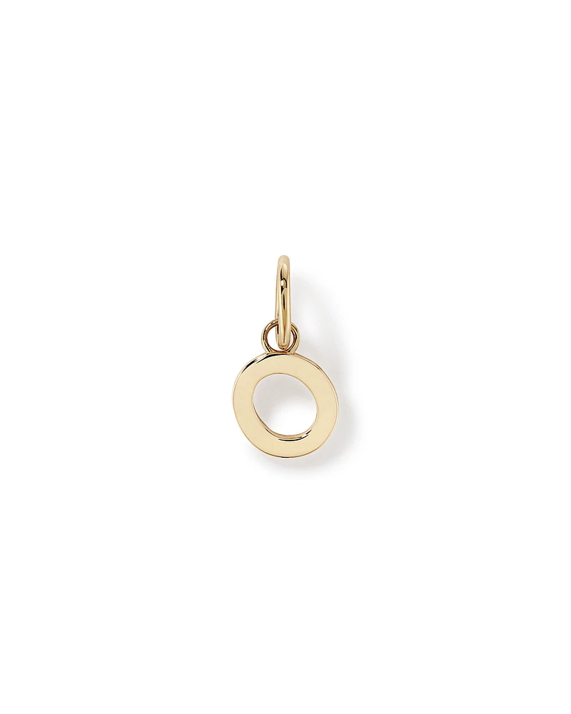 Letter Q Initial Pendant in 10kt Yellow Gold