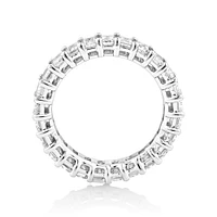 3.50 Carat TW Emerald Cut Laboratory-Grown Diamond Eternity Ring in 14kt White Gold