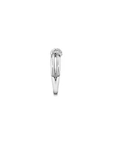 0.11 Carat TW Diamond Knots Ring in Sterling Silver