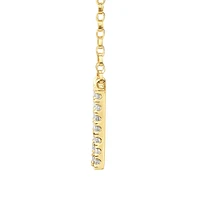 "K" Initial Necklace with 0.10 Carat TW of Diamonds in 10kt Yellow Gold