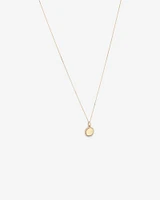 Diamond Outline Circle Pendant in 10kt Yellow Gold