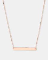 Engravable Bar Necklace in 10kt Yellow Gold