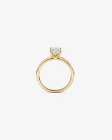 1.25 Carat TW Oval Laboratory-Grown Diamond Solitaire Engagement Ring in 14kt Yellow and White Gold