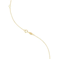 O Initial Pendant in 10kt Yellow Gold