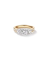 2.00 Carat TW 3 Stone Signature 101 Diamond Ring in 14kt Yellow & White Gold