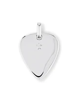 INXS Kirk Pengilly Engraved Guitar Pick Pendant with Chain in Recycled Sterling Silver