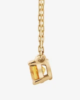 Necklace with Citrine in 10kt yellow Gold