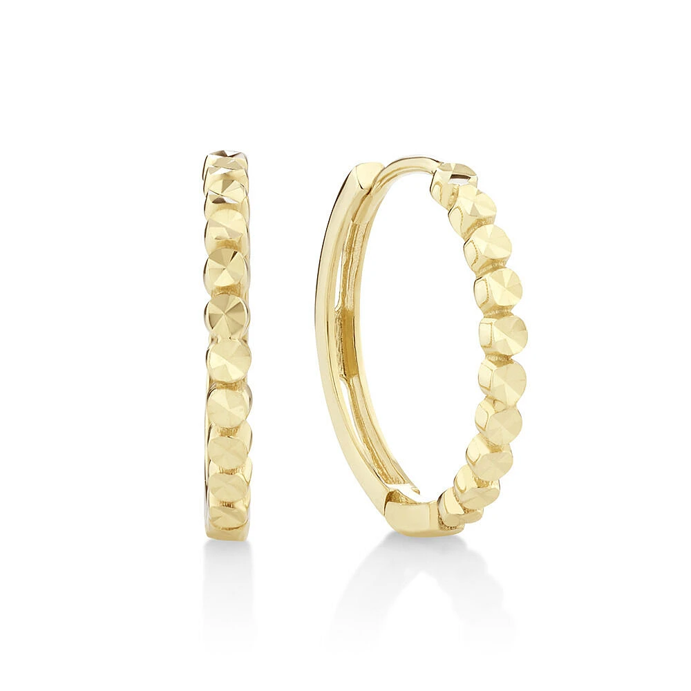 Huggie Earrings in 10kt Yellow Gold