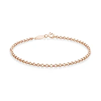 17cm (7") 2mm-2.5mm Width Hollow Belcher Bracelet in 10kt Yellow Gold